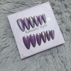 PURPLE CAT EYE NAILS