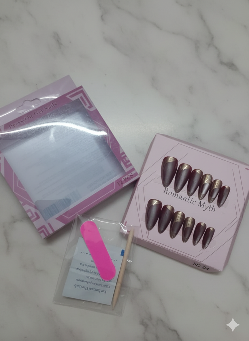 Deep Burgundy Cat EYE Nail - Image 2