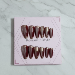 Deep Burgundy Cat EYE Nail