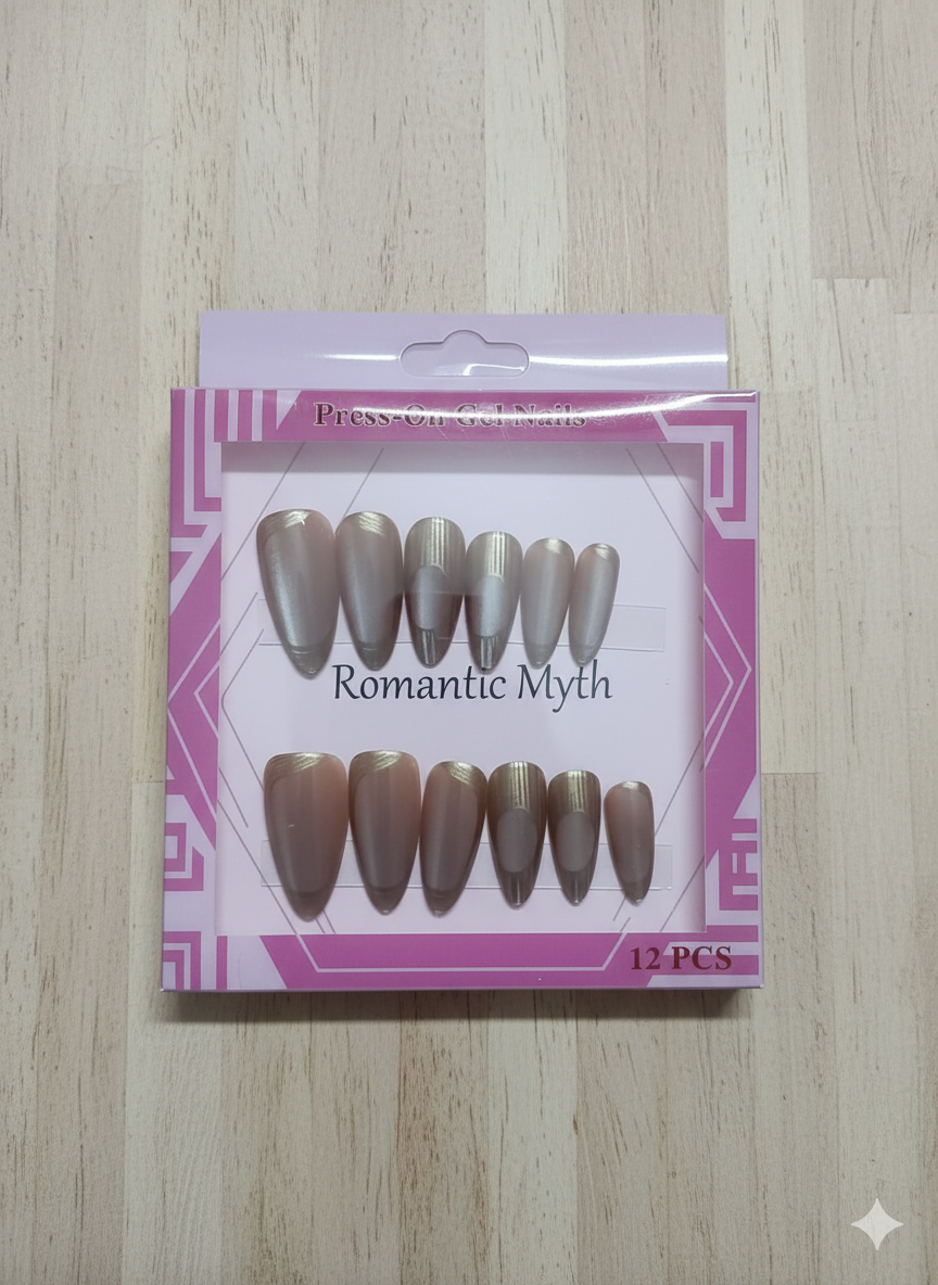 Light Peachy-Pink CAT EYE NAIL - Image 4