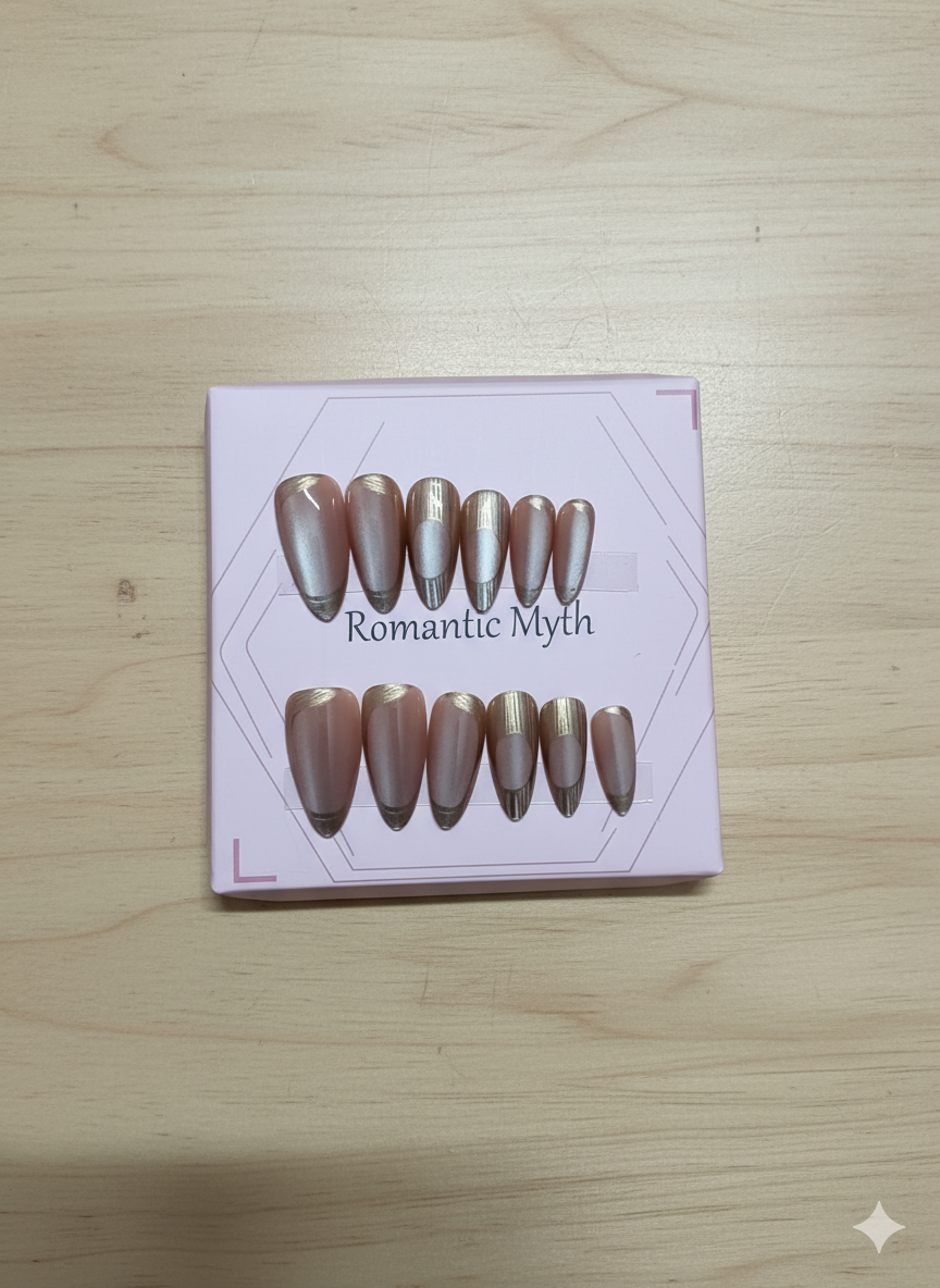 Light Peachy-Pink CAT EYE NAIL - Image 2