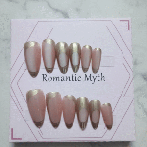 Metallic Peach/Pink  CAT EYE NAILS